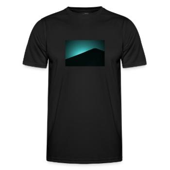 Bleu clair de lune - T-shirt sport Homme - noir - Devant - AI Model Male 178 dark (178cm)