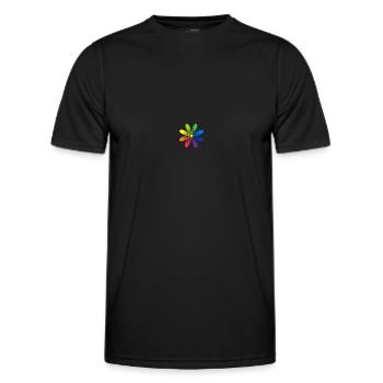 chaussures multicolores - T-shirt sport Homme - noir - Devant - AI Model Male 178 dark (178cm)
