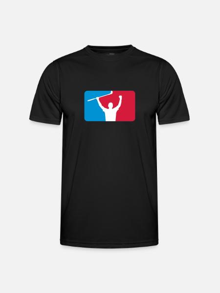 Golfer - Männer Funktions-T-Shirt - Schwarz