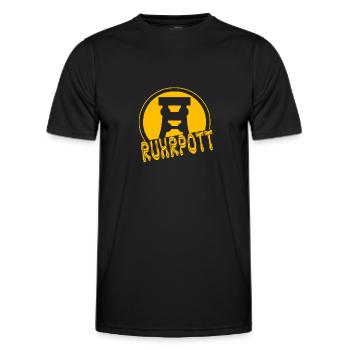 Ruhrpott Motive - Männer Funktions-T-Shirt - Schwarz - Vorne - AI Model Male 178 dark (178cm)