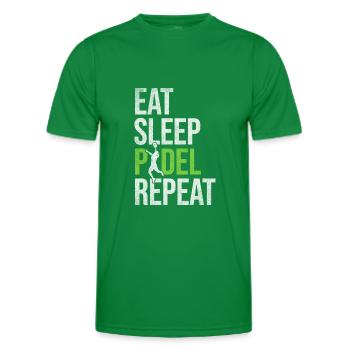 Manger Sleep Padel Player Padel Player Padel Tennis - T-shirt sport Homme - vert - Devant - AI Model Male 178 dark (178cm)