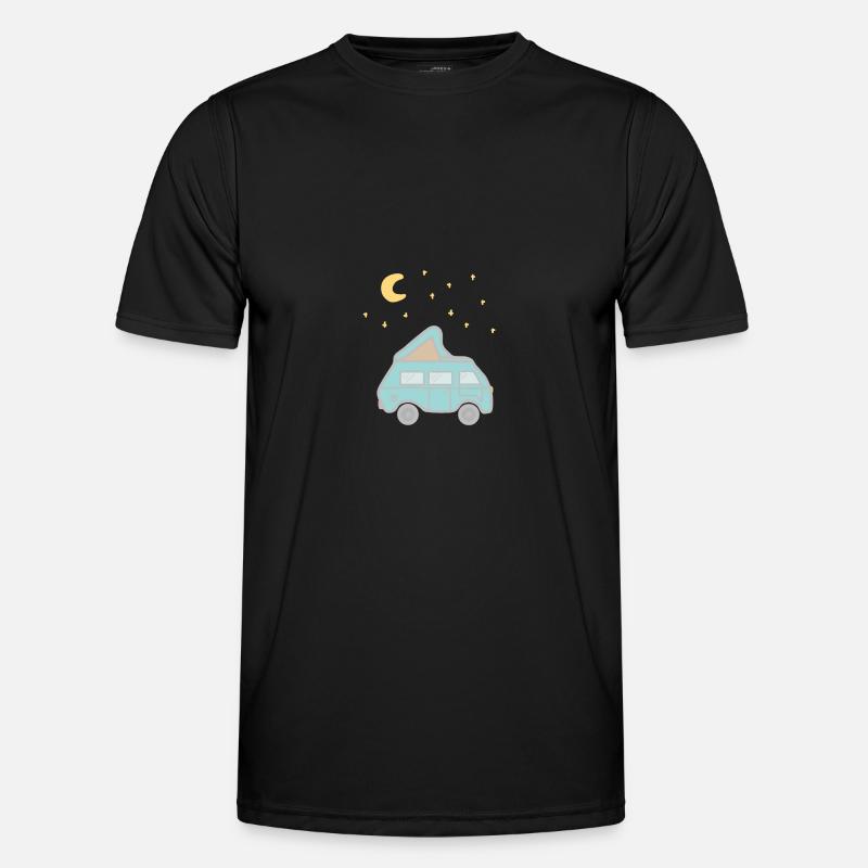 Camping Camper Campervan Camping love - Men's Functional T-Shirt - black