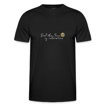 Relaxation - Men's Functional T-Shirt - black - Front - AI Model Male 178 dark (178cm)