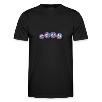 disco family, family, discokugel, disco - Männer Funktions-T-Shirt - Schwarz - Vorne - AI Model Male 178 dark (178cm)