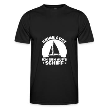 Segelschein bestanden Segelschiff Segler Geschenk - Männer Funktions-T-Shirt - Schwarz - Vorne - AI Model Male 178 dark (178cm)