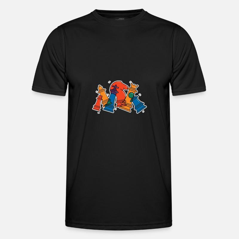 Chess Chess Pieces Chess Player Gift - Men's Functional T-Shirt - black
