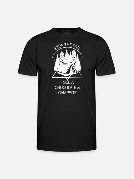 Tente Camping Camper Scout Bivouac - T-shirt sport Homme - noir