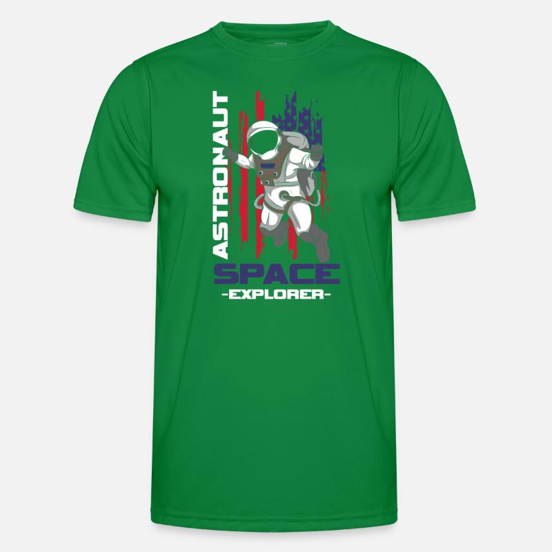 Astronaut Spacesuit Rocket Men's Functional T-Shirt