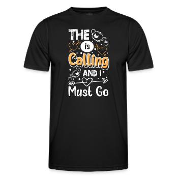 Tea Drinker Tea Bags Green Tea Chamomile Tea - Men's Functional T-Shirt - black - Front - AI Model Male 178 dark (178cm)