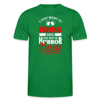 Filmliebhaber Kinoabend Hollywood - Männer Funktions-T-Shirt - Kelly Green - Vorne - AI Model Male 178 dark (178cm)
