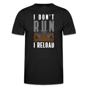 Gun Club Shooting Area Shooter - Men's Functional T-Shirt - black - Front - AI Model Male 178 dark (178cm)