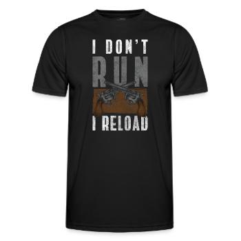 Gun Club Sport Shooter Hunting Shooting Sports - Men's Functional T-Shirt - black - Front - AI Model Male 178 dark (178cm)
