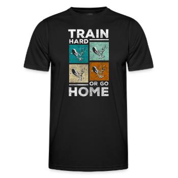 Entraînement Athlétique Transpiration Entraîneurs de fitness - T-shirt sport Homme - noir - Devant - AI Model Male 178 dark (178cm)