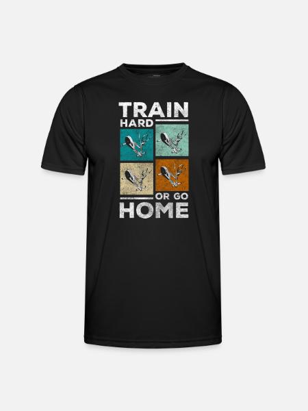 Training Athletic Sweating Fitness Trainers - Men's Functional T-Shirt - black