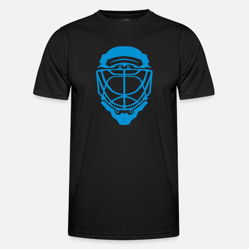 Helm Eishockey Torwart - Männer Funktions-T-Shirt - Schwarz