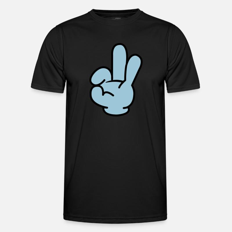 hand_comic_02 - Men's Functional T-Shirt - black