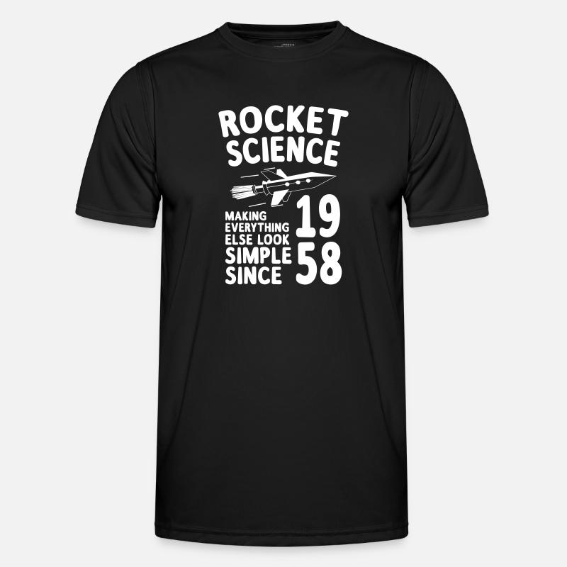 Rocket Science since 1958 - Men's Functional T-Shirt - black