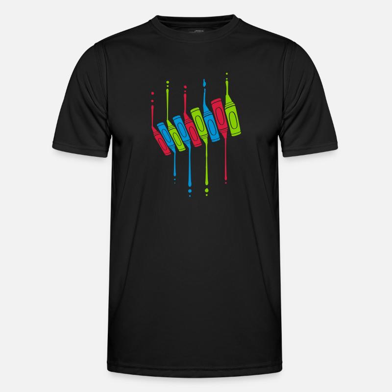 Crayons Drops Cool Design Men's Functional T-Shirt