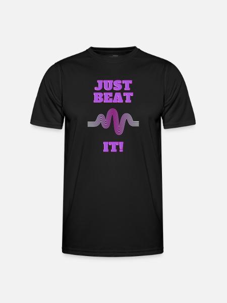 Just beat him - Men's Functional T-Shirt - black