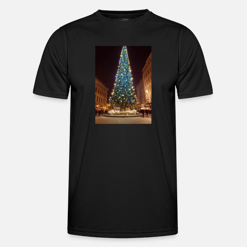 Tall Christmas Tree Men's Functional T-Shirt