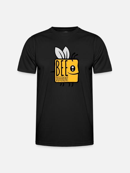 bee citation différente - T-shirt sport Homme - noir