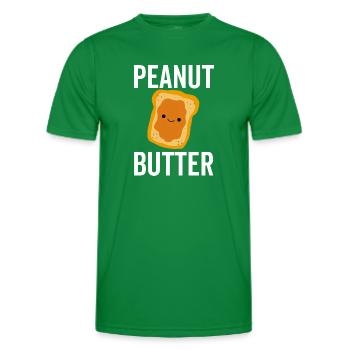 Pâte d’arachide - T-shirt sport Homme - vert - Devant - AI Model Male 178 dark (178cm)
