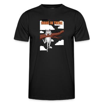 Hang in there 04 - Männer Funktions-T-Shirt - Schwarz - Vorne - AI Model Male 178 dark (178cm)