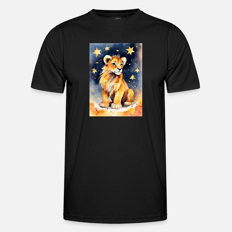 Sternzeichen Löwe Männer Funktions-T-Shirt