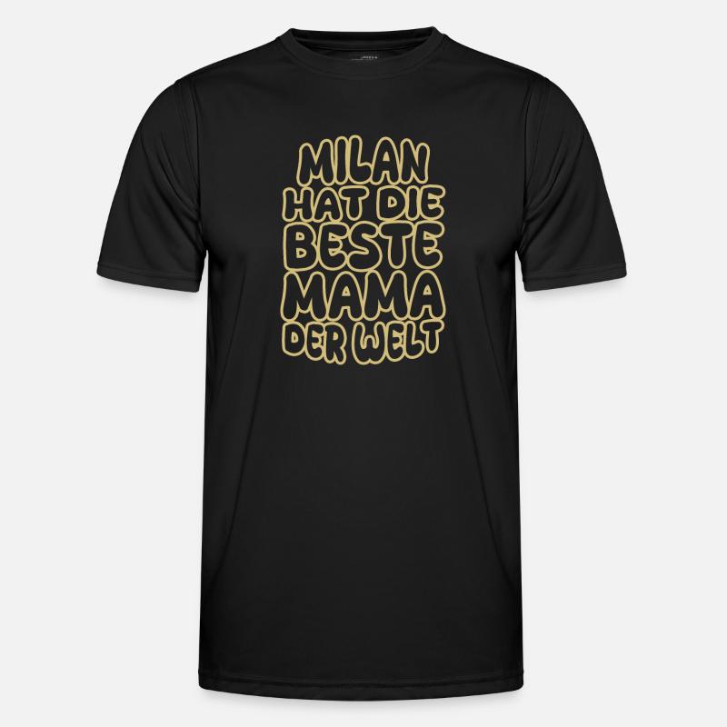 Milan als Spruch Männer Funktions-T-Shirt