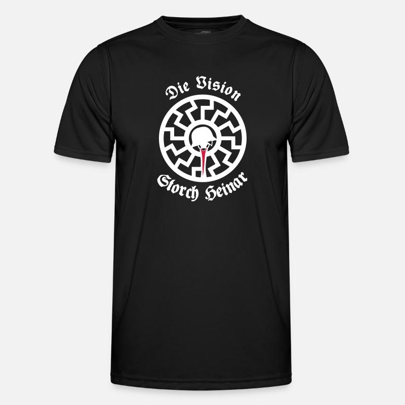 Überzieher "Weiße Sonne" Männer Funktions-T-Shirt