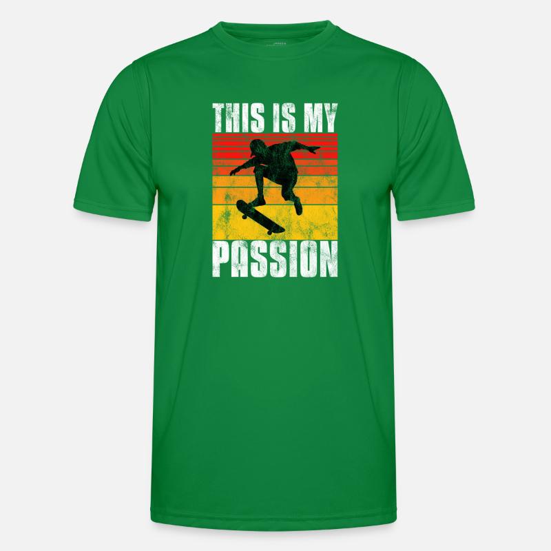 This is My Passion Skateboard Skateboarder Skate T-shirt sport Homme