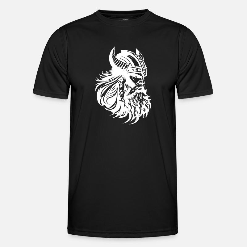 Viking Head Warrior Viking - Men's Functional T-Shirt - black