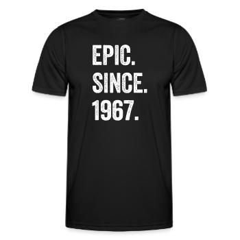 57 Years Old Epic Since 1967 57th Birthday - Men's Functional T-Shirt - black - Front - AI Model Male 178 dark (178cm)