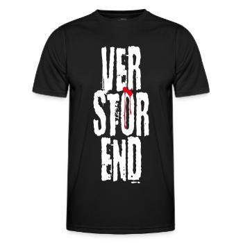 Verstörend - Männer Funktions-T-Shirt - Schwarz - Vorne - AI Model Male 178 dark (178cm)