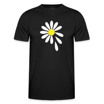 Margerite - er liebt mich, er liebt mich nicht - Männer Funktions-T-Shirt - Schwarz - Vorne - AI Model Male 178 dark (178cm)