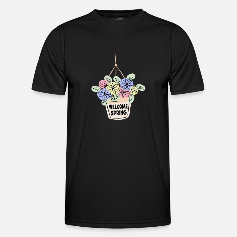 Welcome Spring - Men's Functional T-Shirt - black