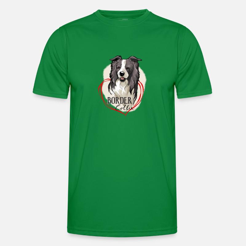 Border Collie Männer Funktions-T-Shirt
