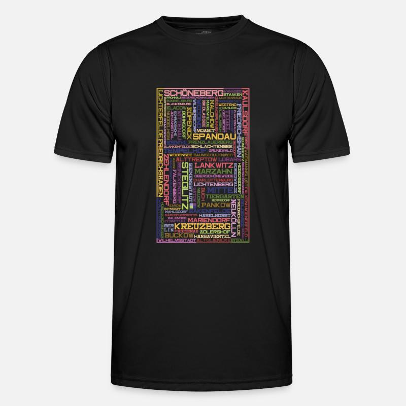 Districts Mosaik - Berlin - Men's Functional T-Shirt - black