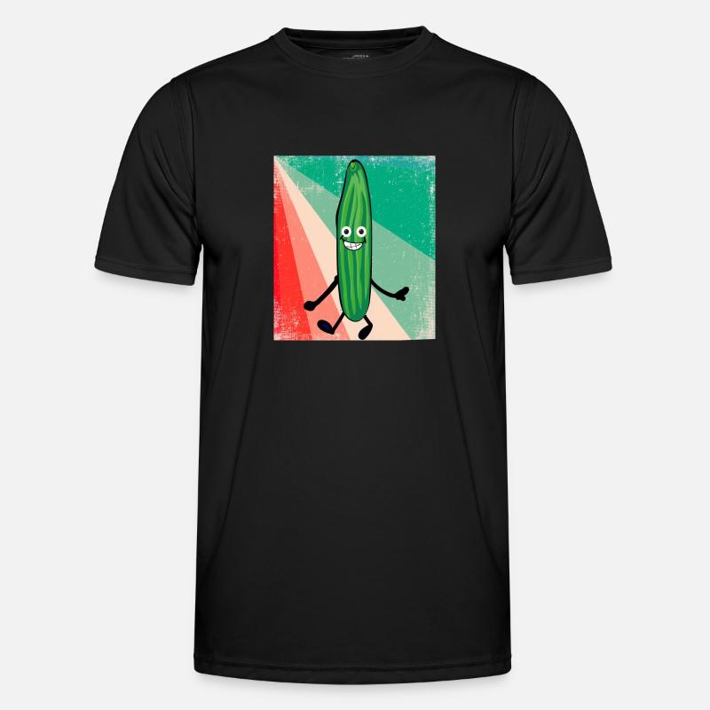 Concombre,Concombre,Concombre,Concombre,Concombre,Rétro - T-shirt sport Homme - noir