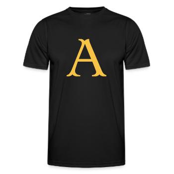 A - T-shirt sport Homme - noir - Devant - AI Model Male 178 dark (178cm)