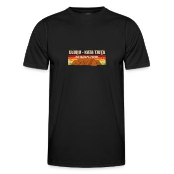 Uluru Kata Tjuta National Park - Men's Functional T-Shirt - black - Front - AI Model Male 178 dark (178cm)