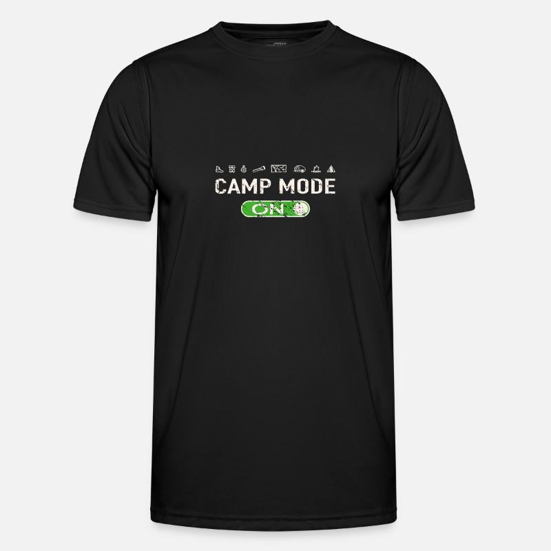Camp Mode ON - Men's Functional T-Shirt - black