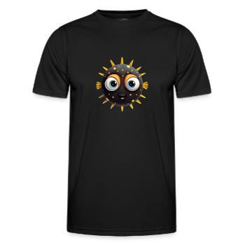 Puffer fish - Men's Functional T-Shirt - black - Front - AI Model Male 178 dark (178cm)