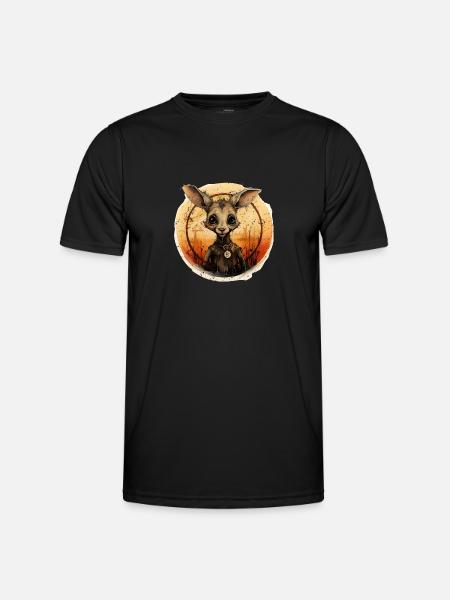 Kangaroo as a photo - Men's Functional T-Shirt - black