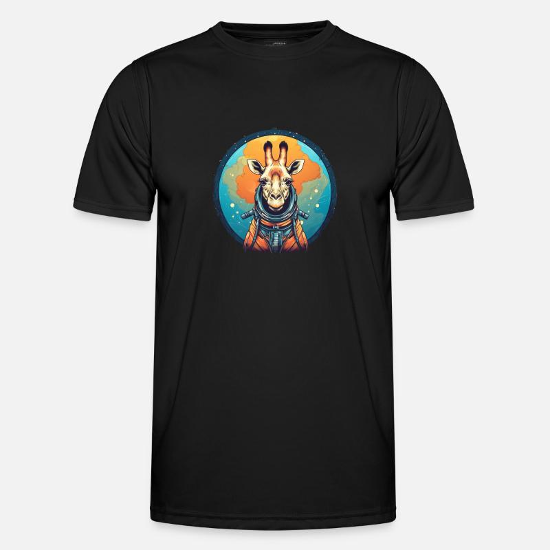 Giraffe Männer Funktions-T-Shirt