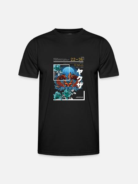 Koi Fish Japan Art Style - Men's Functional T-Shirt - black