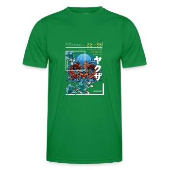 Koi Fisch Japan Art Style - Männer Funktions-T-Shirt - Kelly Green - Vorne - AI Model Male 178 dark (178cm)