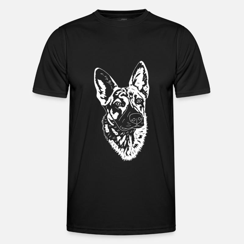 Holländischer Schäferhund - Männer Funktions-T-Shirt - Schwarz