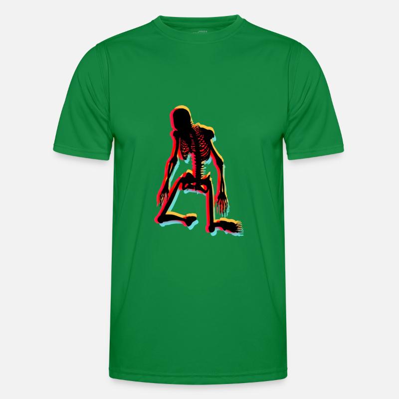 Skelett Männer Funktions-T-Shirt