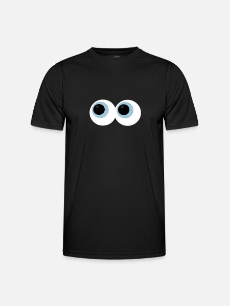 Yeux - T-shirt sport Homme - noir